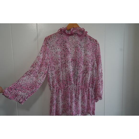 SUNNY LEIGH Petite Pink Polka Dot Blouse - Picture 4 of 5